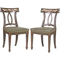 Pair of Hollywood Regency Chairs