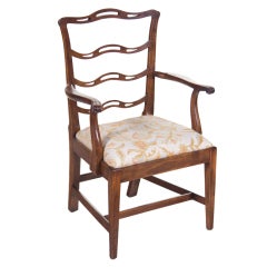 Nice Chippendale Ladderback Arm Chair