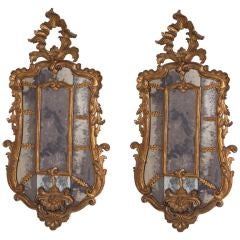Chic Pair of Early 20th Century Italian Mirrors