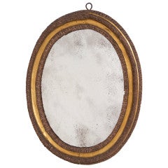 Early 19th century gilt wood mirror
