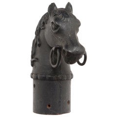 Antique Cast Iron Horse Hitching Post