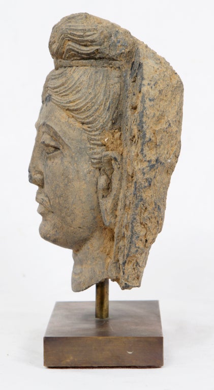 Kushan Schist Head of Buddha 1