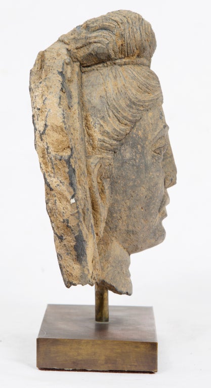 Kushan Schist Head of Buddha 2
