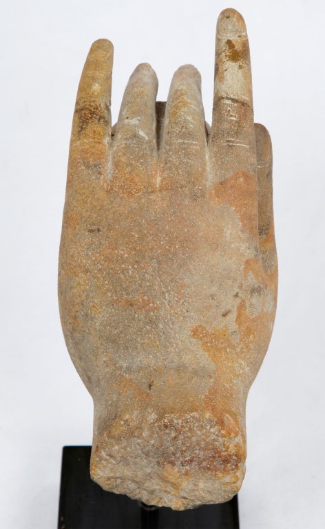 Sandstone Hand of Vishnu Holding the Cosmic Egg 2