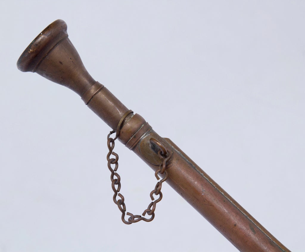 Mounted Brass Hunting Horn, II at 1stdibs