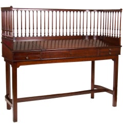 George III Mahogany Bankers Desk