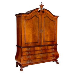 Antique Wonderful Baltic Neoclassical Cabinet