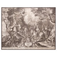 Rare Large Baroque Engraving Published by Hermann Allartz C.1602