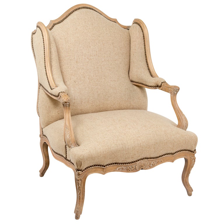 French  Wing Back Chair