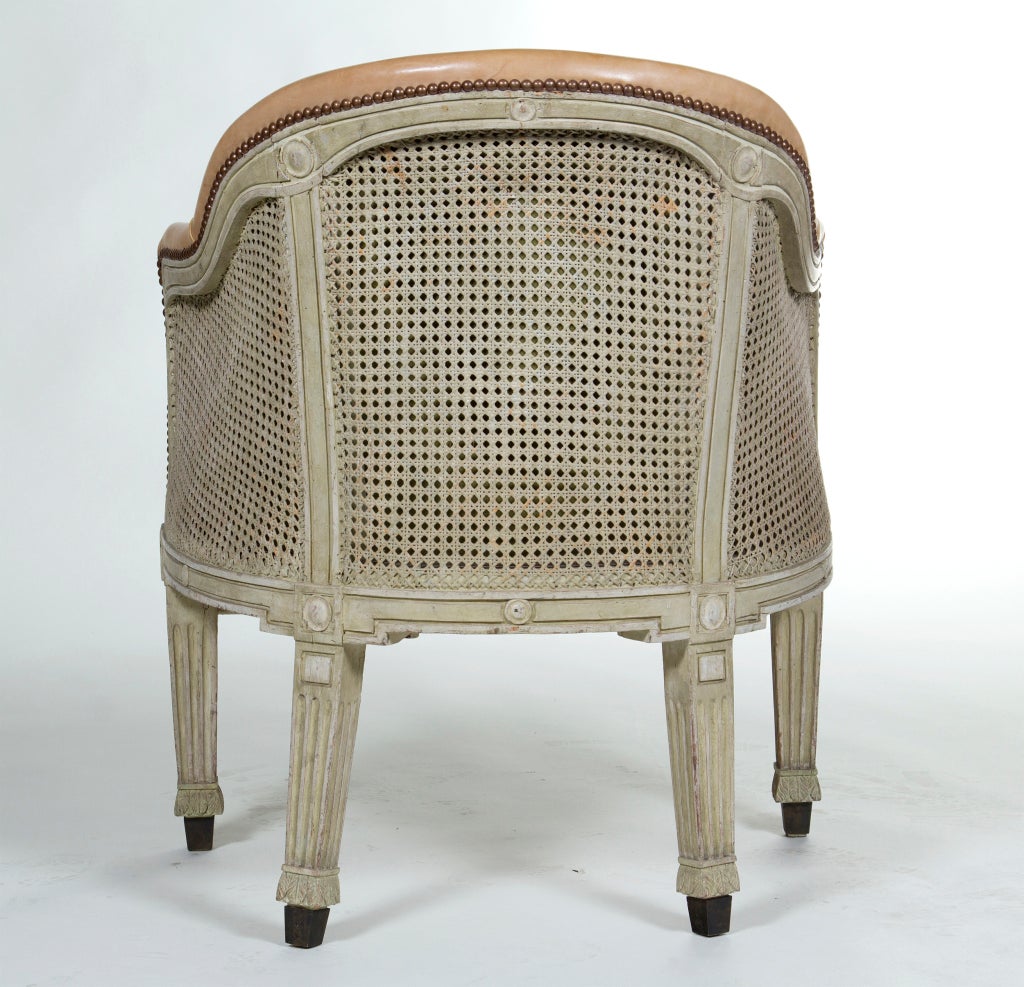 Large Early 19th Century Italian Caned Bergere 2
