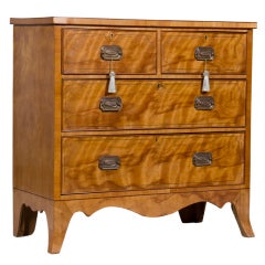 Vintage Late 19th/early 20th Century Edwardian Satinwood Chest of Drawers