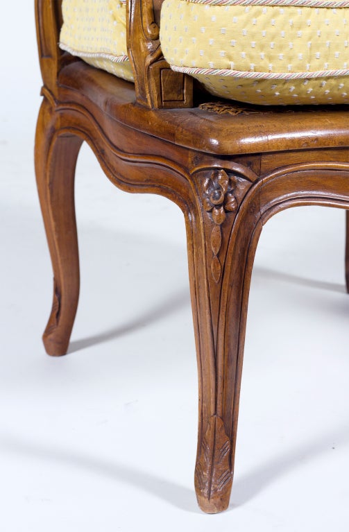 19th Century French Walnut Arm Chair