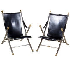 Two Similar Jansen Campaign Chairs
