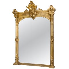 Massive Gaudy 19th Century Mirror