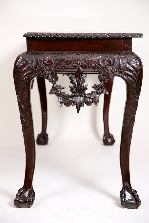 19th Century Irish Mahogany Console Table 3