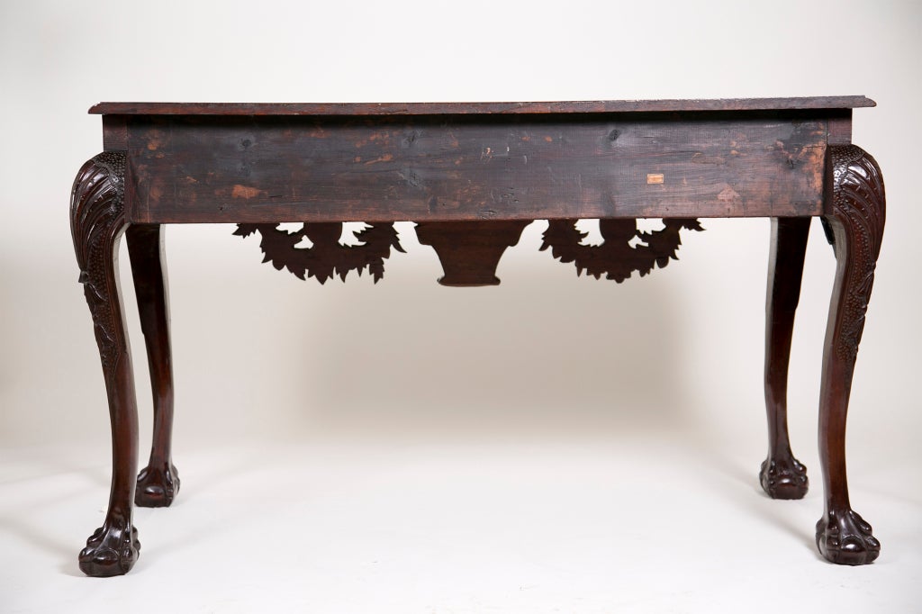 19th Century Irish Mahogany Console Table 4