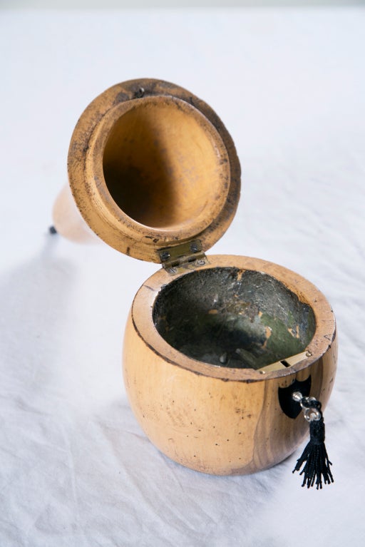 Georgian Style Pear Tea Caddy
