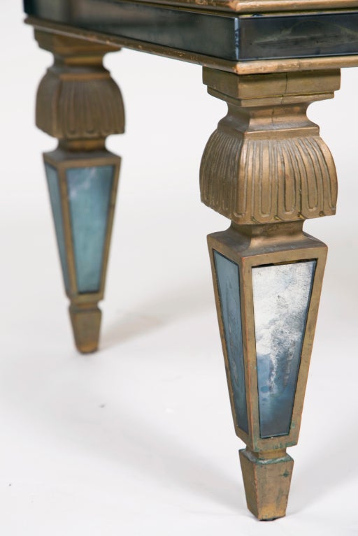 Vintage Mirrored Table at 1stDibs