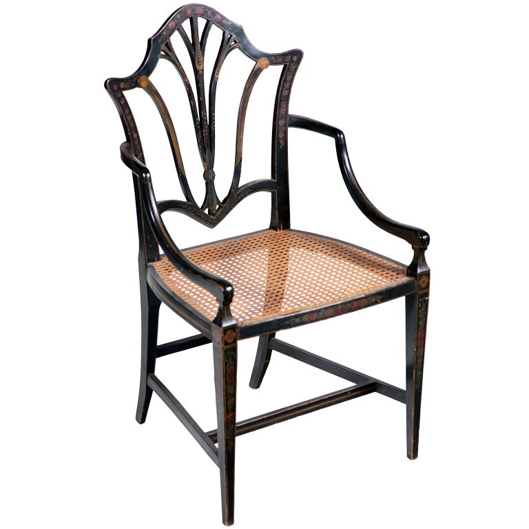 English Fancy Painted Armchair