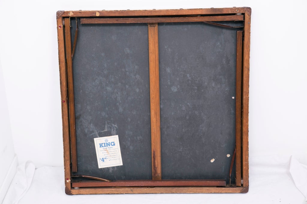 Vintage Worlds Fair Card Table 3