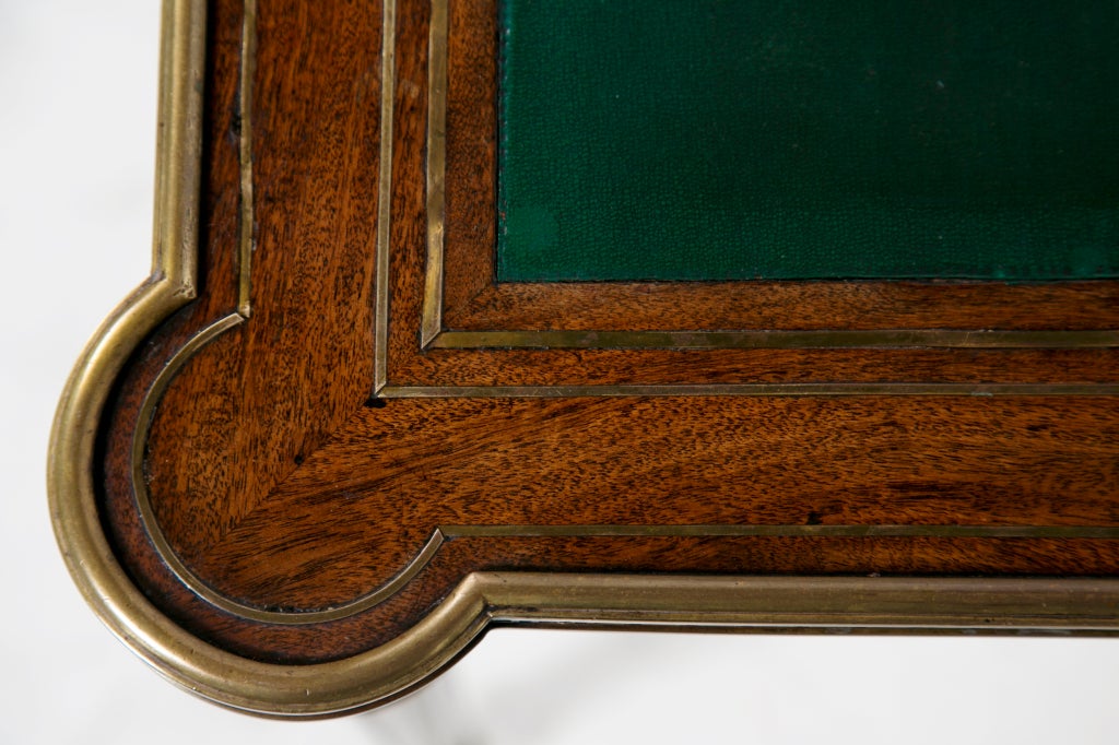French Napoleon III Inlaid Writing Table