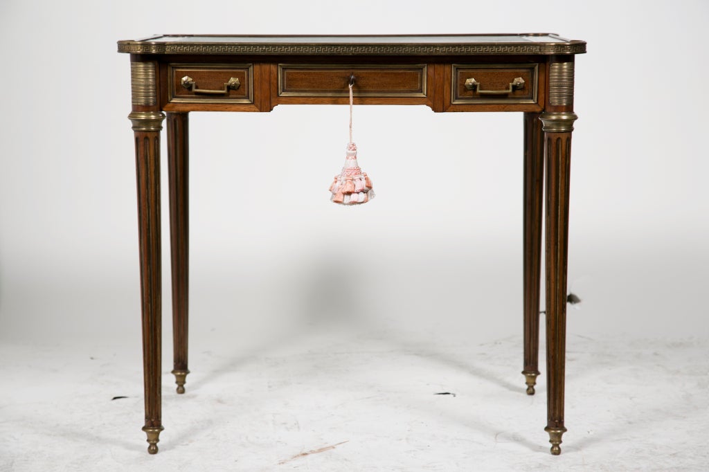 19th Century Napoleon III Inlaid Writing Table
