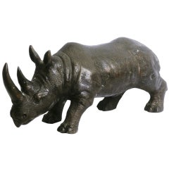 Vintage Bronze Rhinoceros