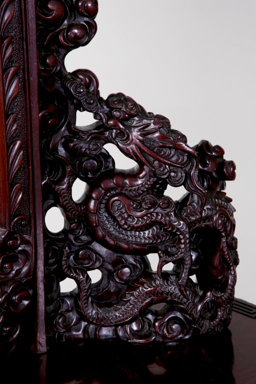 Amazing Japanese Carved Chest & Mirror In Good Condition In San Francisco, CA
