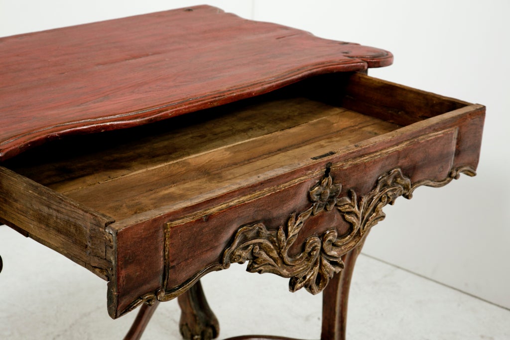 Iberian, Spanish or Portuguese Painted Console circa 1800 In Good Condition In San Francisco, CA