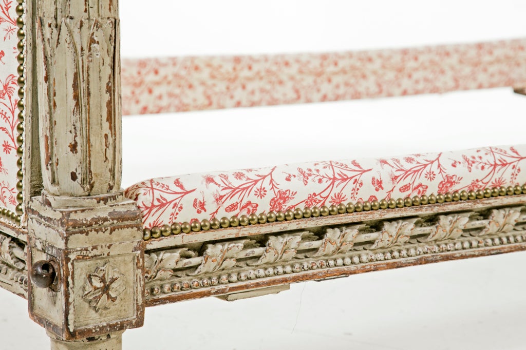 Louis XVI Carved and Painted Bed, circa 1780 1