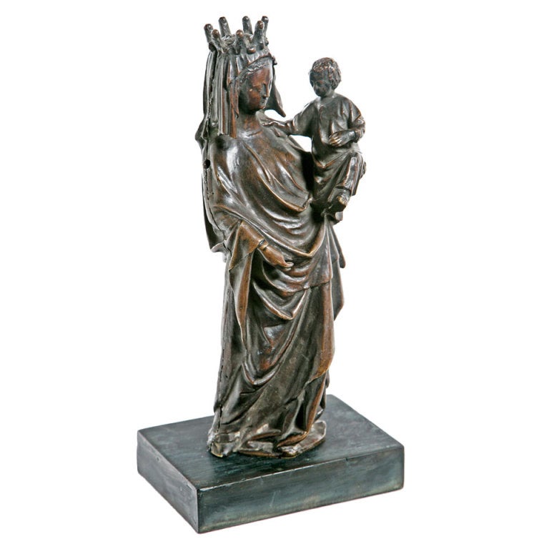 Bronze Gothic Mary and Christ