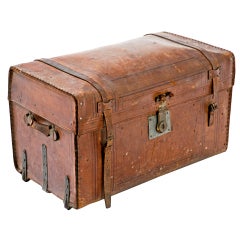 Antique Leather Suit Case / Trunk