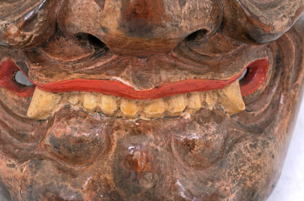 Antique Japanese Noh Mask