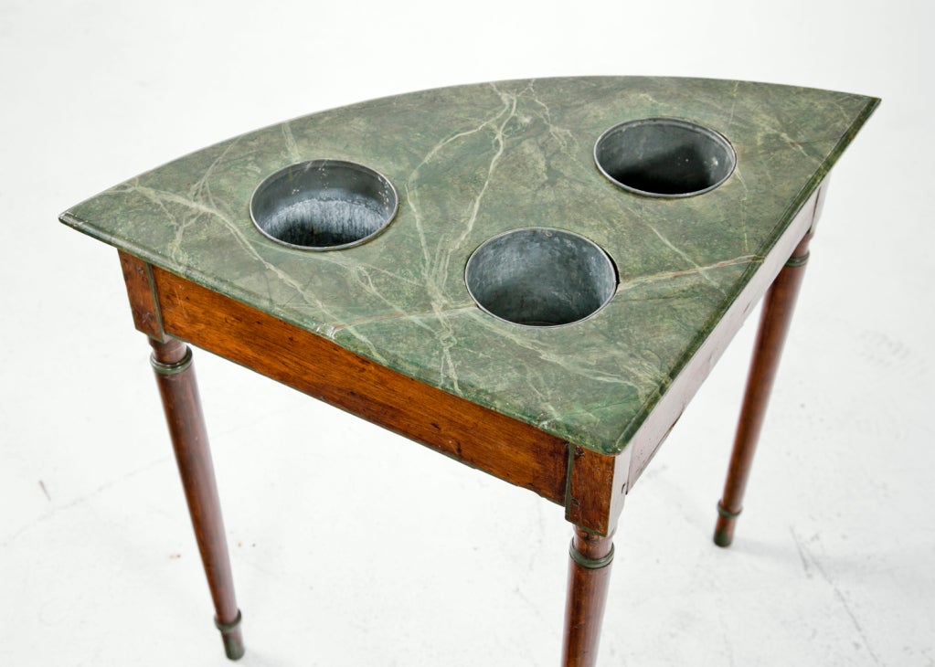 19th Century French Faux Marble Wine Table In Good Condition In San Francisco, CA
