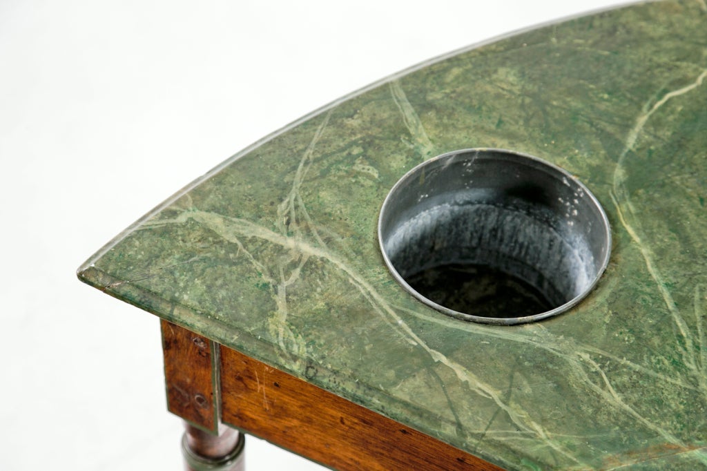 19th Century French Faux Marble Wine Table 1
