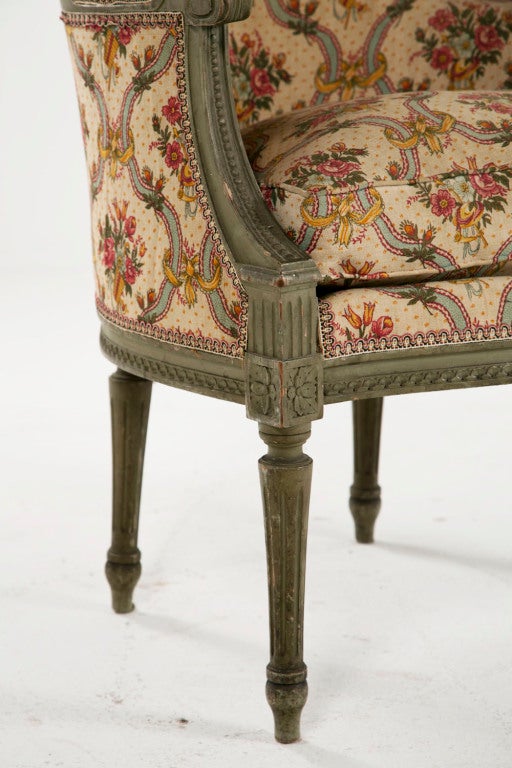 Upholstery Pair of French Chairs (Bergeres)