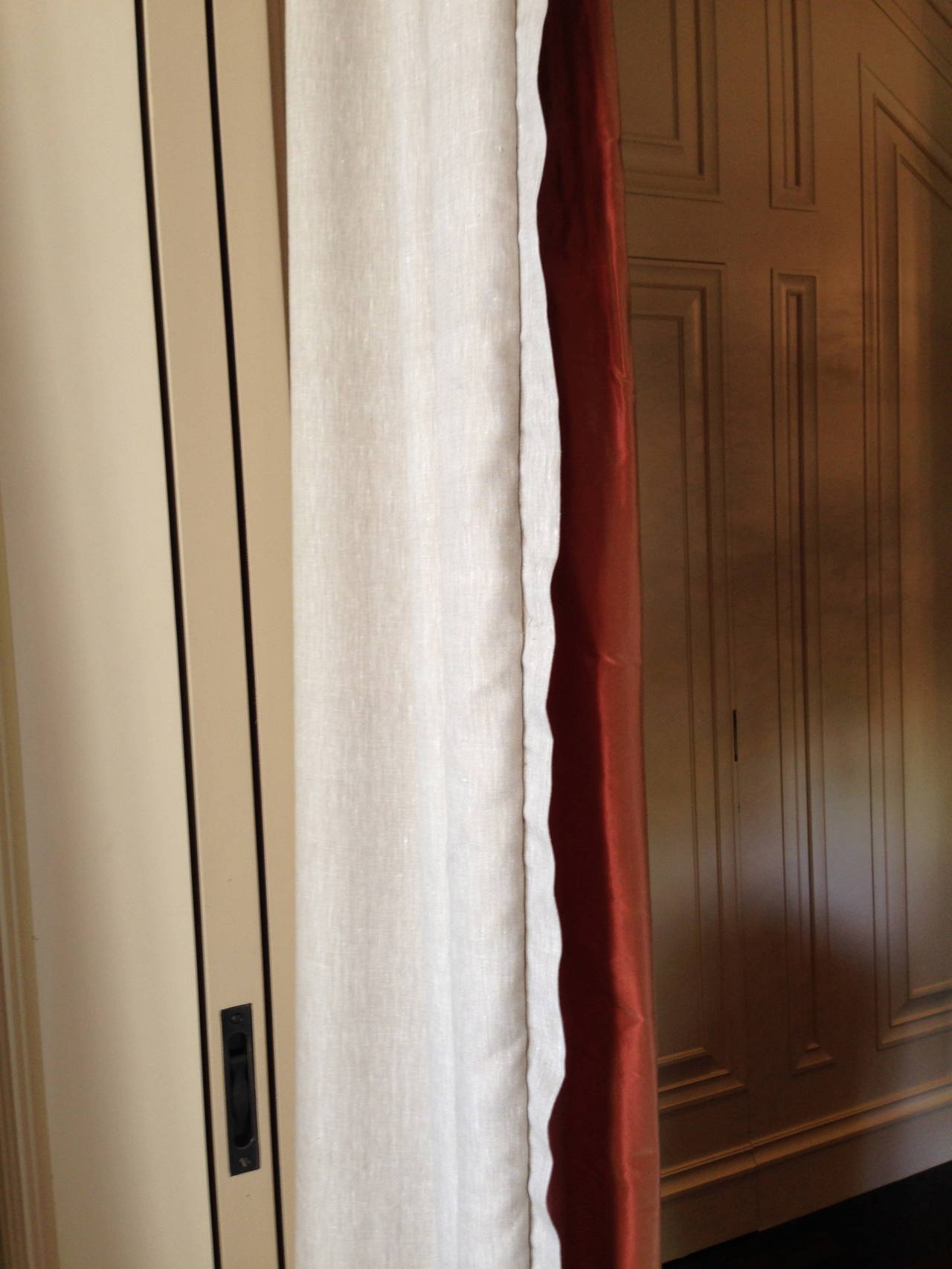Silk Curtain Panels - Set of 4 2
