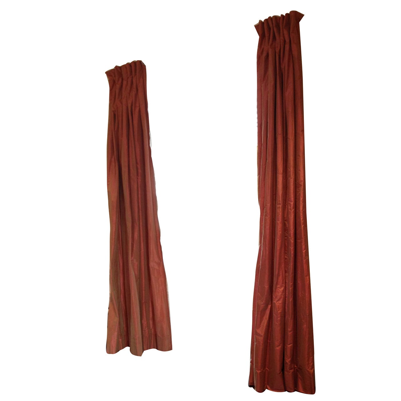 Silk Curtain Panels - Set of 4