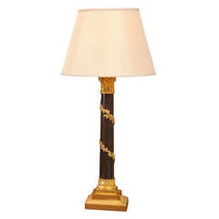 Beautiful French Corinthian Columnar Form Lamp 3