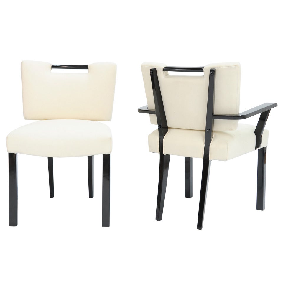 Set of Six Paul Laszlo Dining Chairs