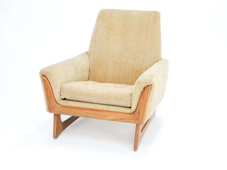 Mid-Century Modern A Wonderful Pair of Club Chairs by Adrain Pearsall for Craft Assoc