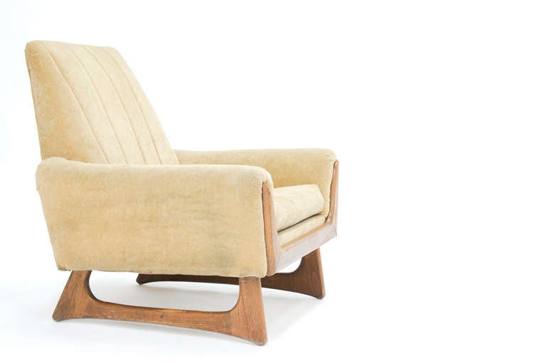American A Wonderful Pair of Club Chairs by Adrain Pearsall for Craft Assoc