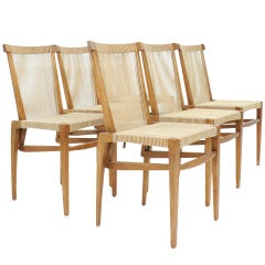 1953 Irving Sabo String Dining Chairs for J.G. Johnson Furniture Company