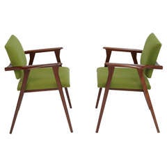 Stunning and Beautiful Italian Arm Chairs In the manner of Ico Parisi