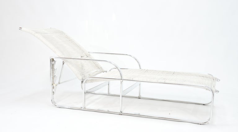 Stunning Pair of Aluminum Chaise Lounges