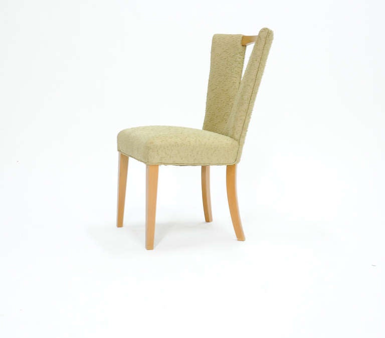 Birch A set of Six Paul Laszlo Dining Chair for Brown and Saltman
