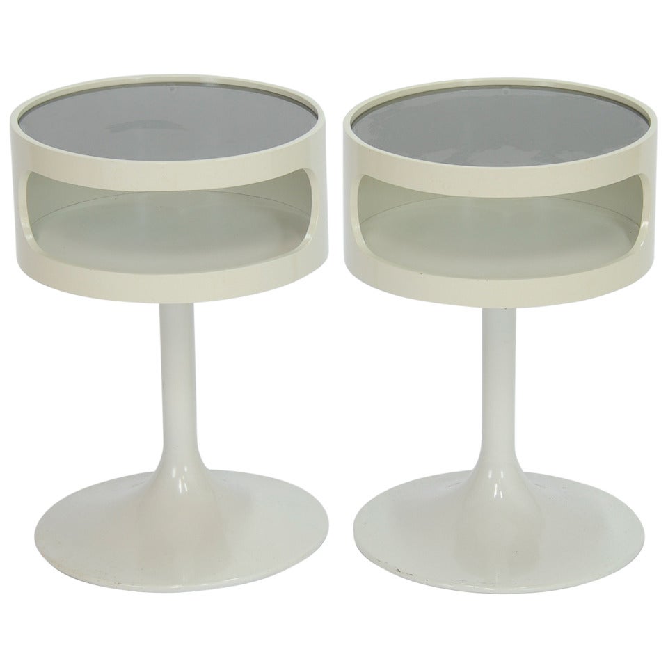 Pair of Space Age Pop Art Night Stands by Opal of Germany
