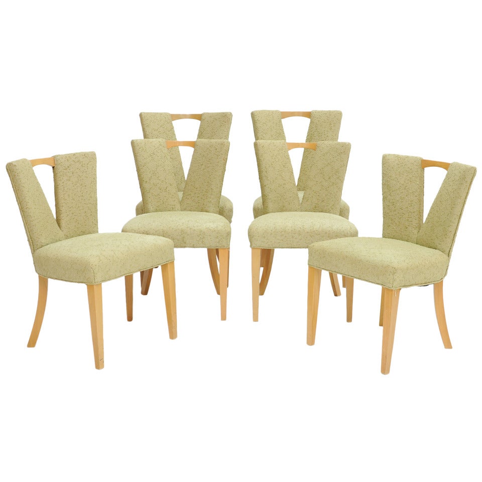 A set of Six Paul Laszlo Dining Chair for Brown and Saltman