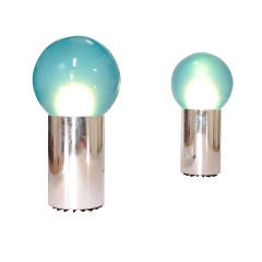 Monumental Delicious Blue Glass Pop Art Lillipop Floor Lamps