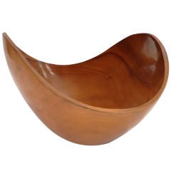 Used Monumental Custom Scandinavian Carved Bowl